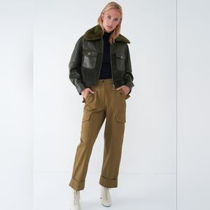 SOSKEN 	JADA - FAUX LEATHER BOMBER JACKET